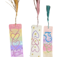 semne de carte handmade – inimi și elemente jucăușe
