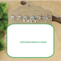 cercei boho boem cu Șurub