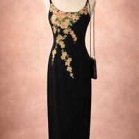 rochie golden bloom