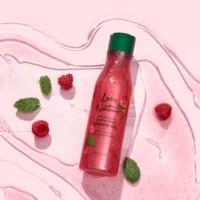 gel de duş exfoliant cu mentă şi zmeură organică love nature